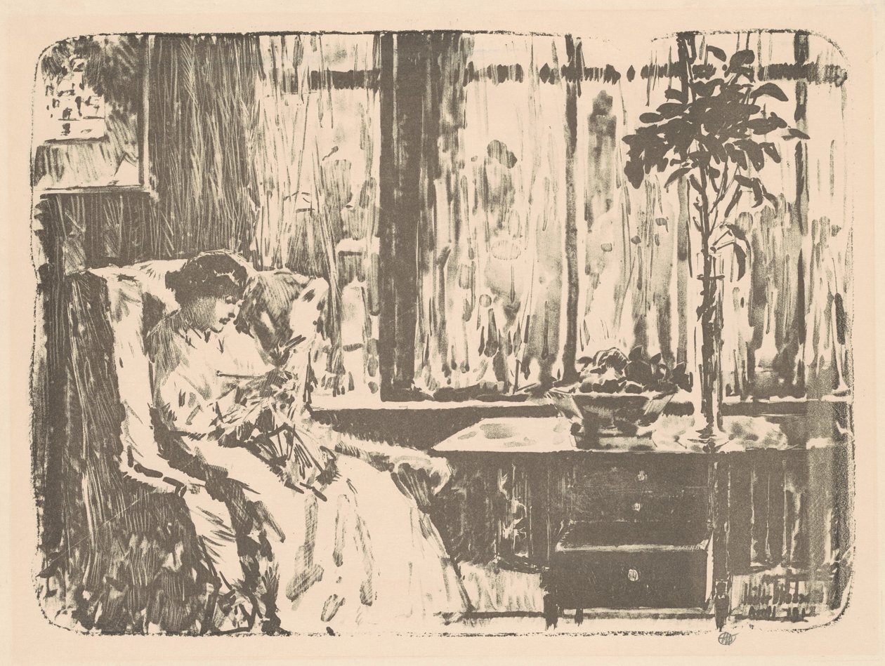 The Broad Curtain by Frederick Childe Hassam