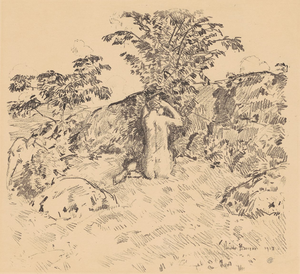The Wild Cherry Tree by Frederick Childe Hassam