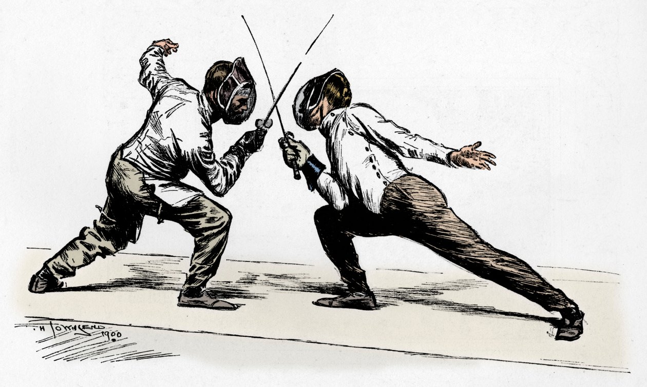 Fencers by Frederick Henry Townsend
