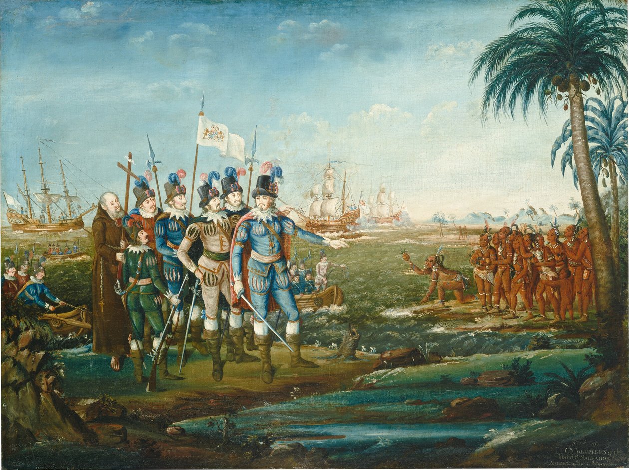 First Landing of Christopher Columbus, 1800-1805 by Frederick Kemmelmeyer