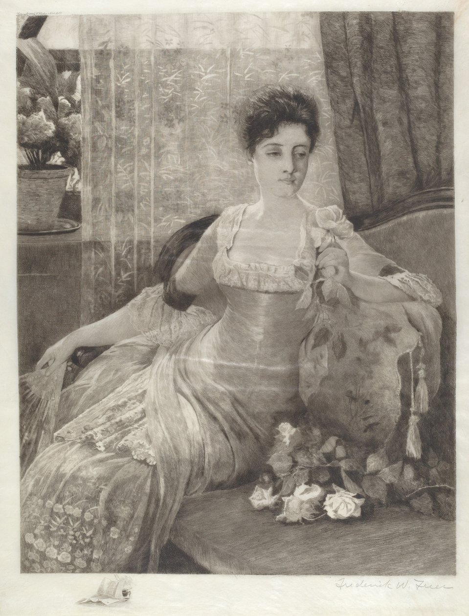 Untitled (Girl on a Couch) by Frederick W. Freer