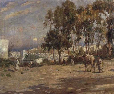 Approaching the Town by Frederick William Jackson