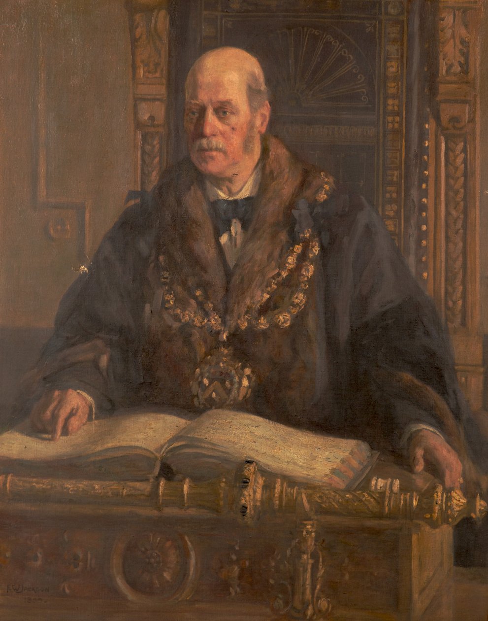 Portrait of Alfred Waddington by Frederick William Jackson