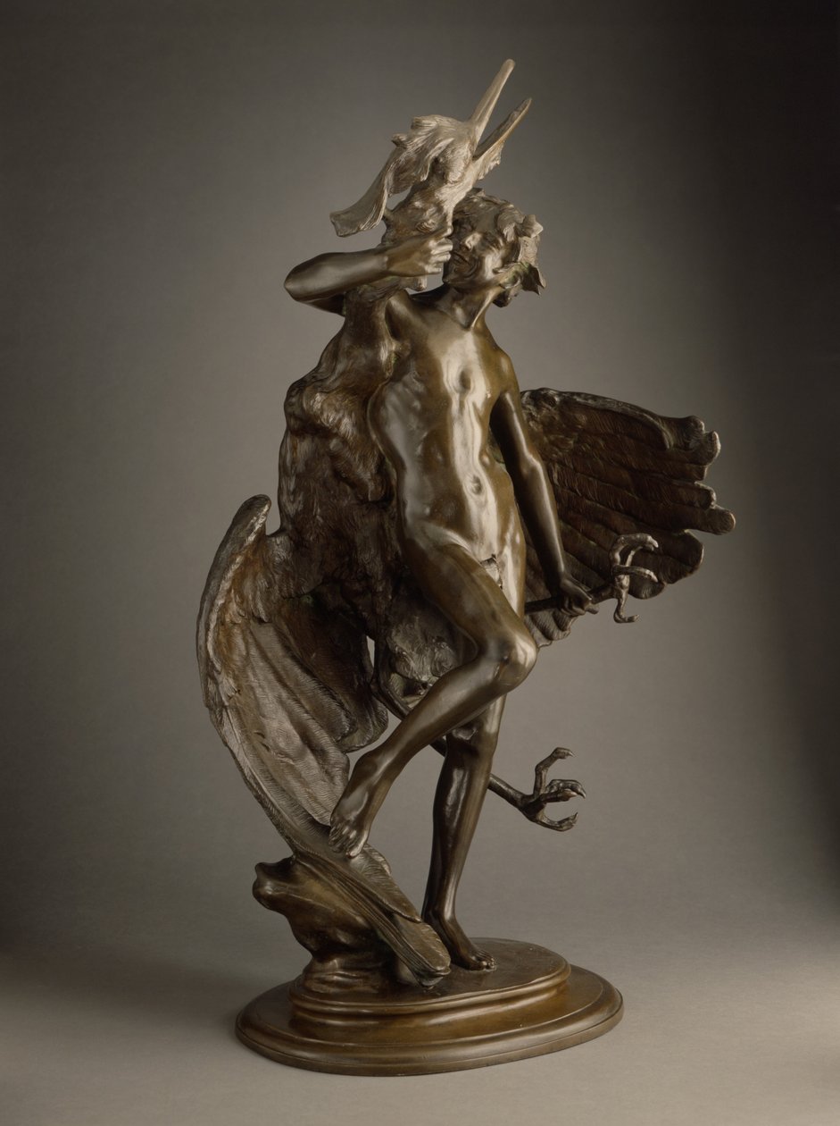 Young Faun and Heron by Frederick William MacMonnies
