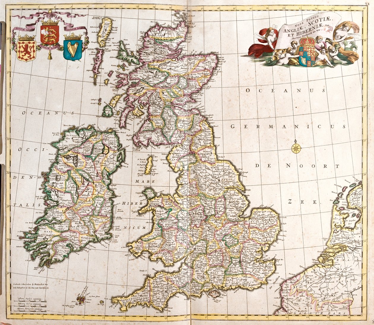 Great Britain and Ireland by Frederick de Wit