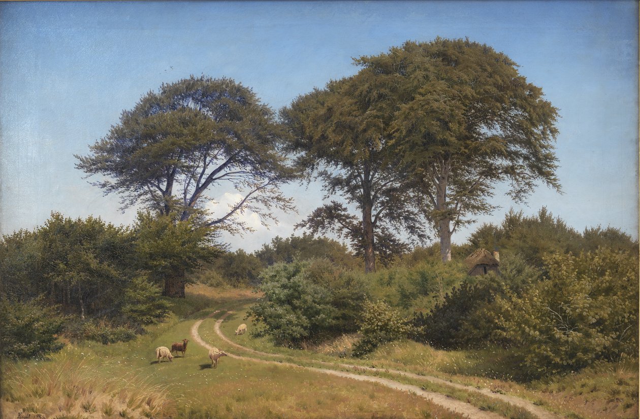 Part of Færgelunden near Jægerspris by Frederik Kraft