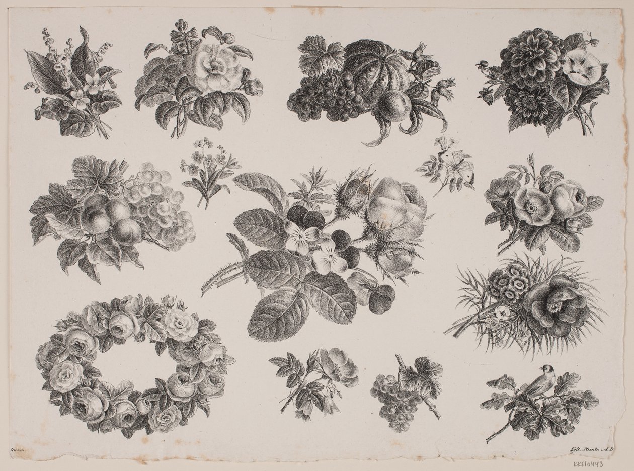 Flower Motifs by Frederik Schepelern