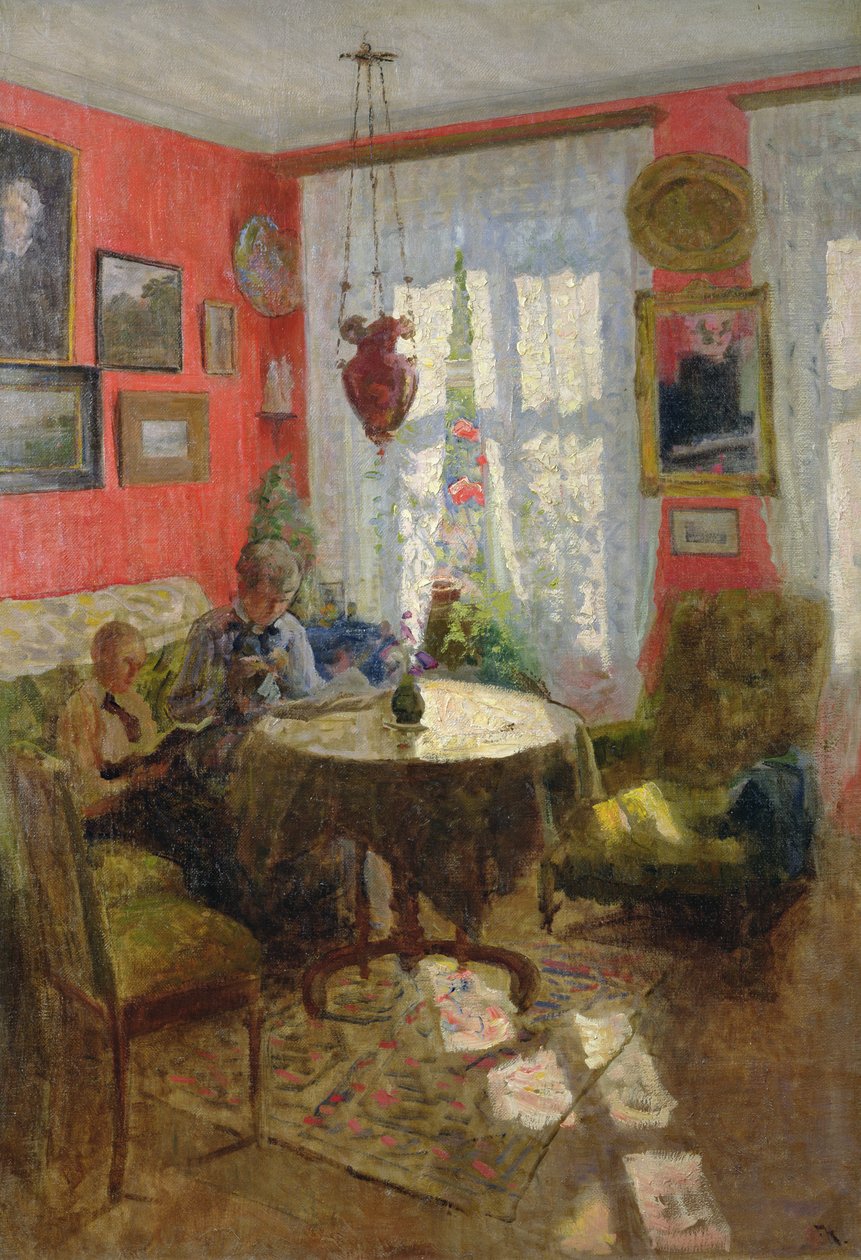 Red Interior by Fredrik Kolstoe