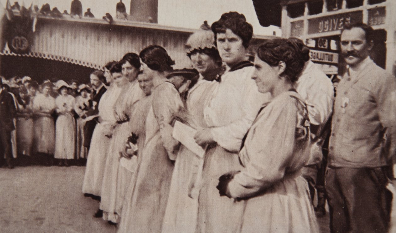 An Imperial Honour for French Workers: General Gilinski Decorating Women by French Photographer