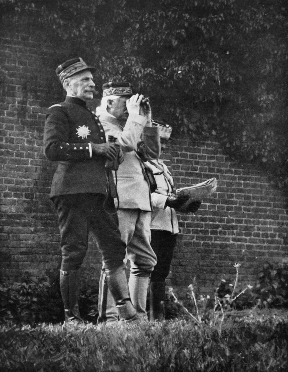 Battle Day - General Foch, Commander of an Army Section, Watches One of the Stages of an Offensive in North Arras, 1915 by French Photographer