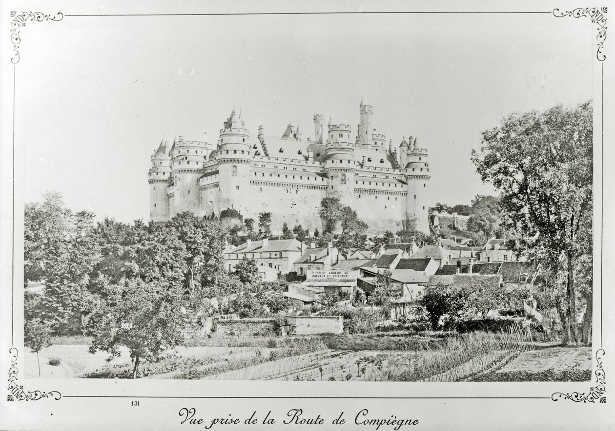 Château de Pierrefonds After the Restoration by Viollet-le-Duc by French Photographer