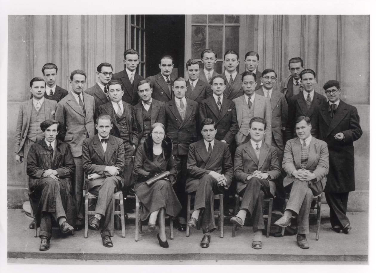Graduating class of the Ecole Normale Superieure, Paris, 1931 by French Photographer