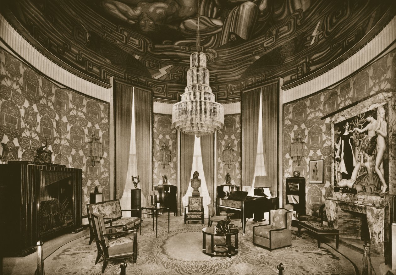 Grand Salon, designed by Jacques-Emile Ruhlmann by French Photographer