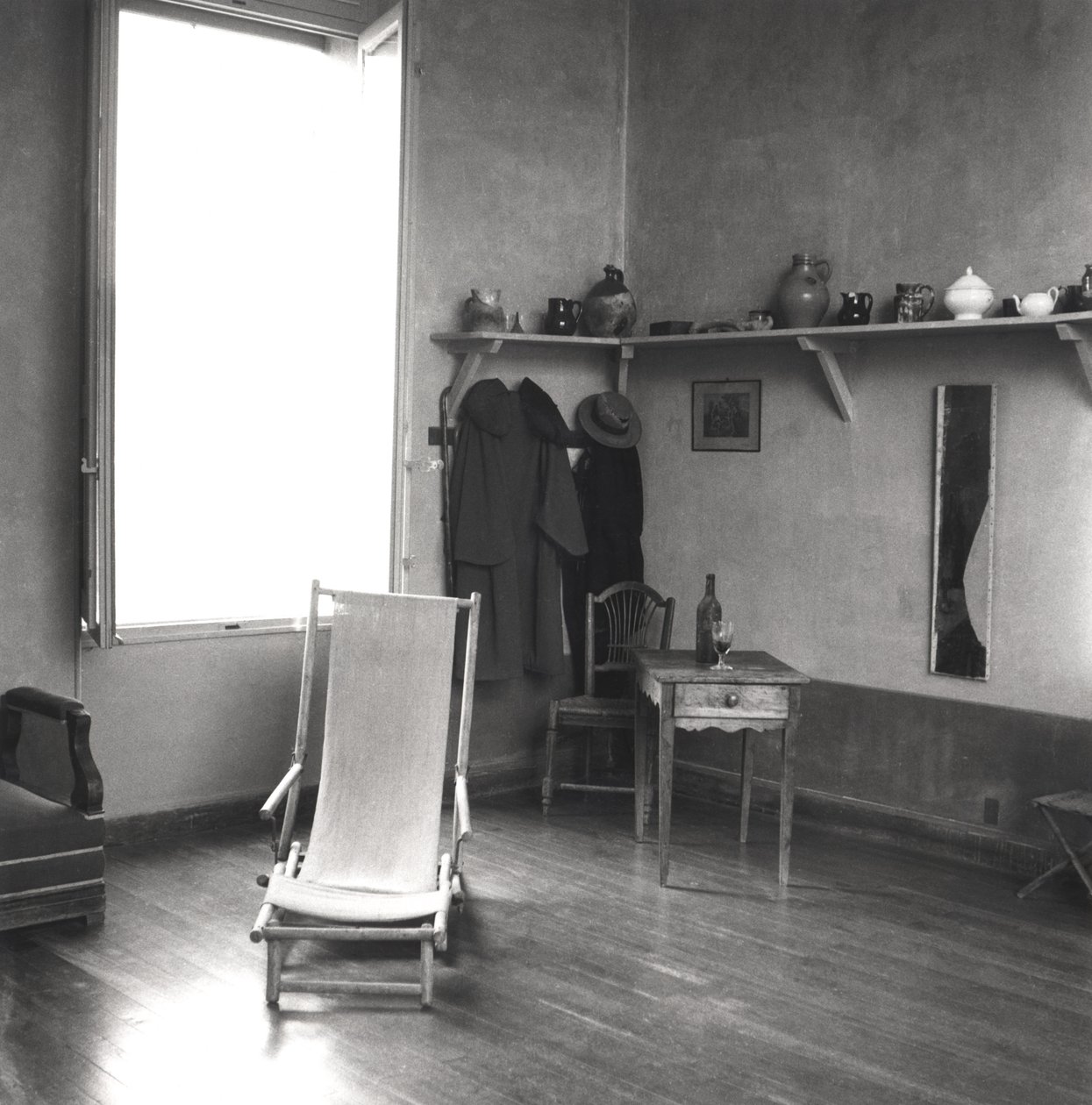 Interior of Cezannes studio at Aix-en-Provence, c.1900-02 by French Photographer