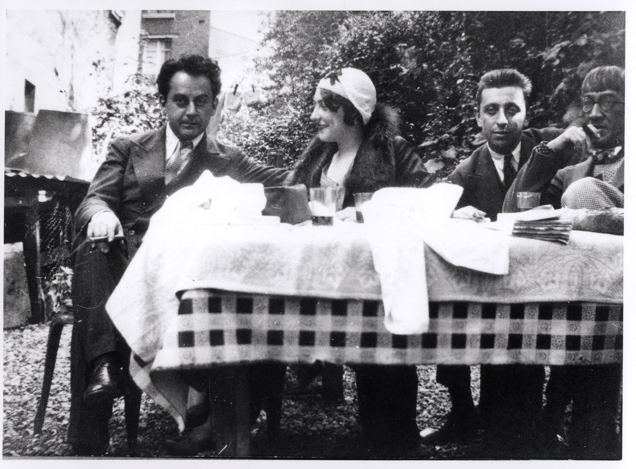 Man Ray, Madeline Ansbach, Robert Desnos and Leonard Foujita, c.1930 by French Photographer