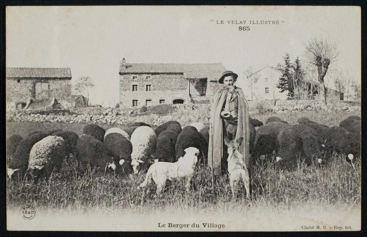 Shepherd in a Village by French Photographer