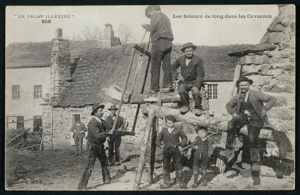 Sawyers in the Cevennes by French Photographer