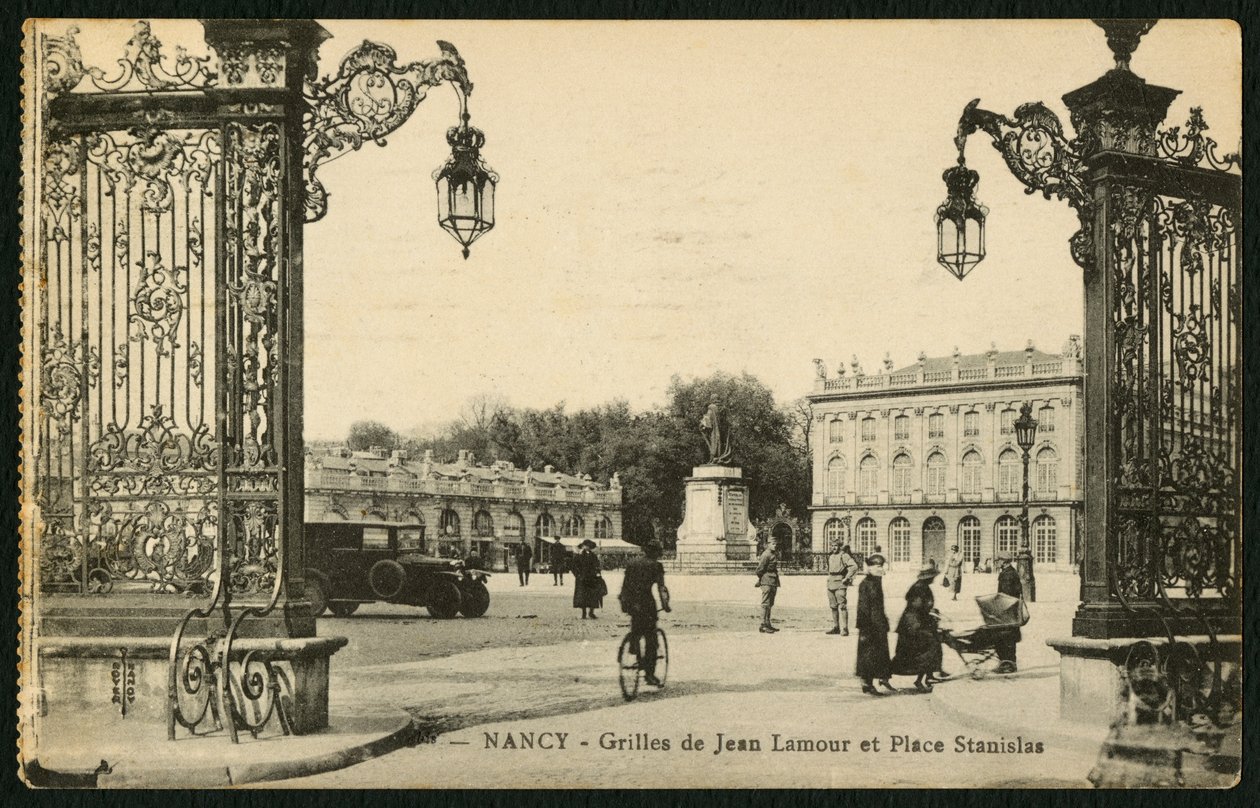 Square Stanislas and the Gilt Wrought-Iron Railings of Jean Lamour in Nancy, France by French Photographer
