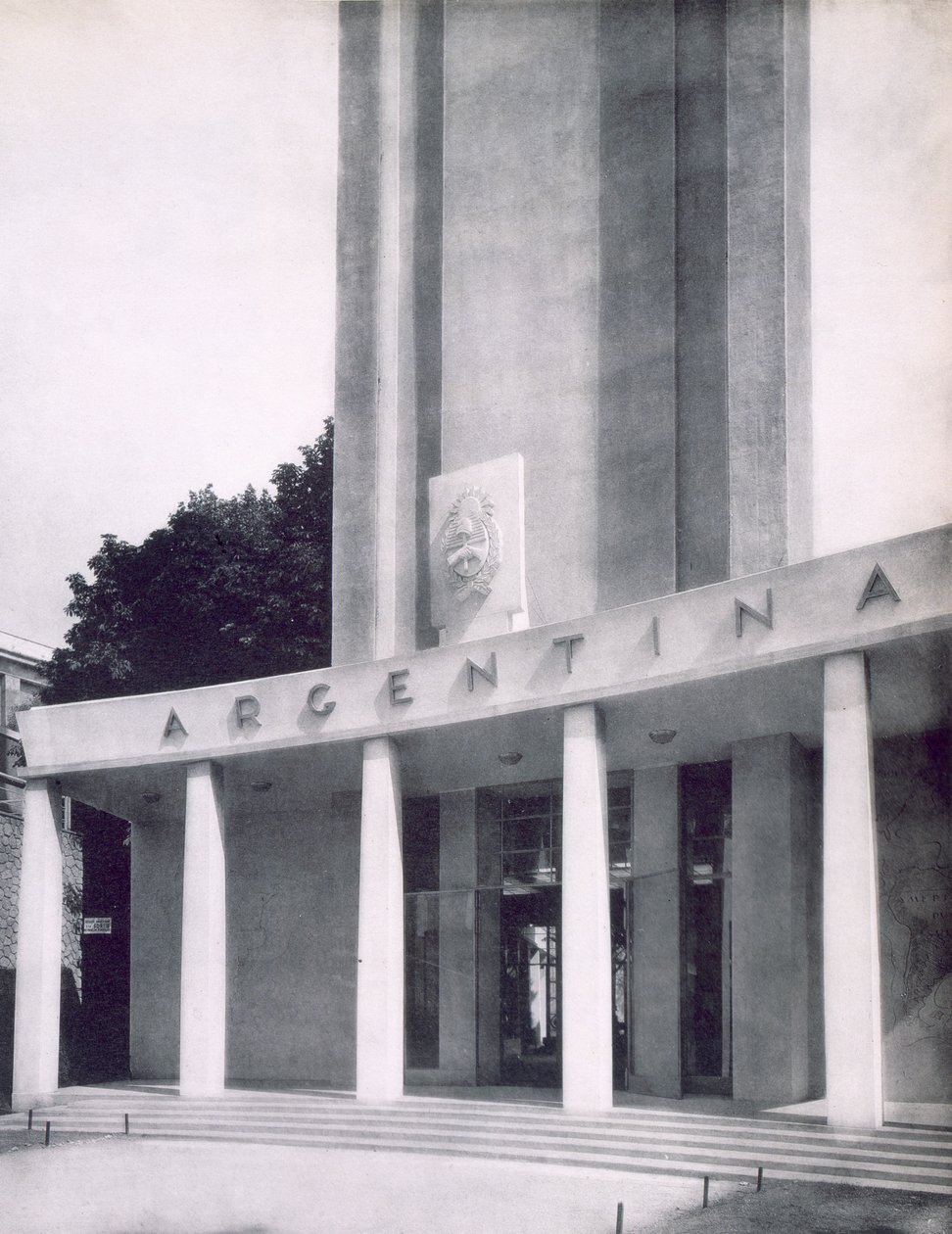 The Argentinian building at the Paris International Exposition by French Photographer