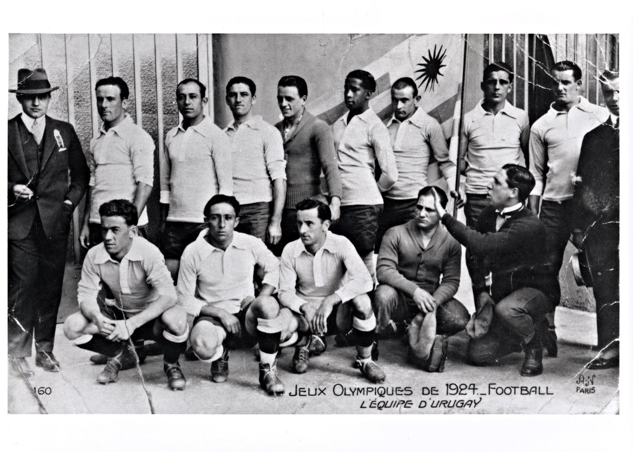 The Uruguay Football Team at the Paris Olympic Games, 1924 by French Photographer