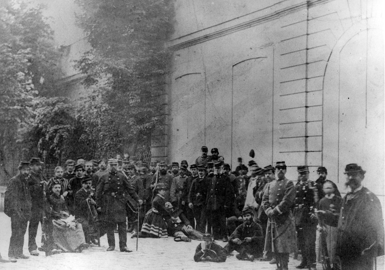 Troops of the Paris Commune, 1871 by French Photographer