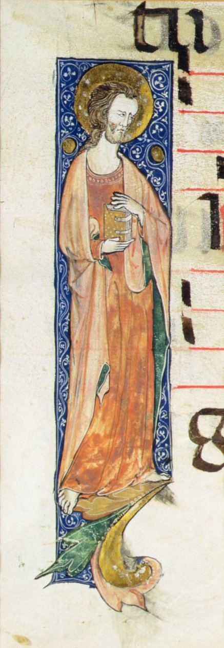 An Apostle Holding a Book, c.1320 by French School