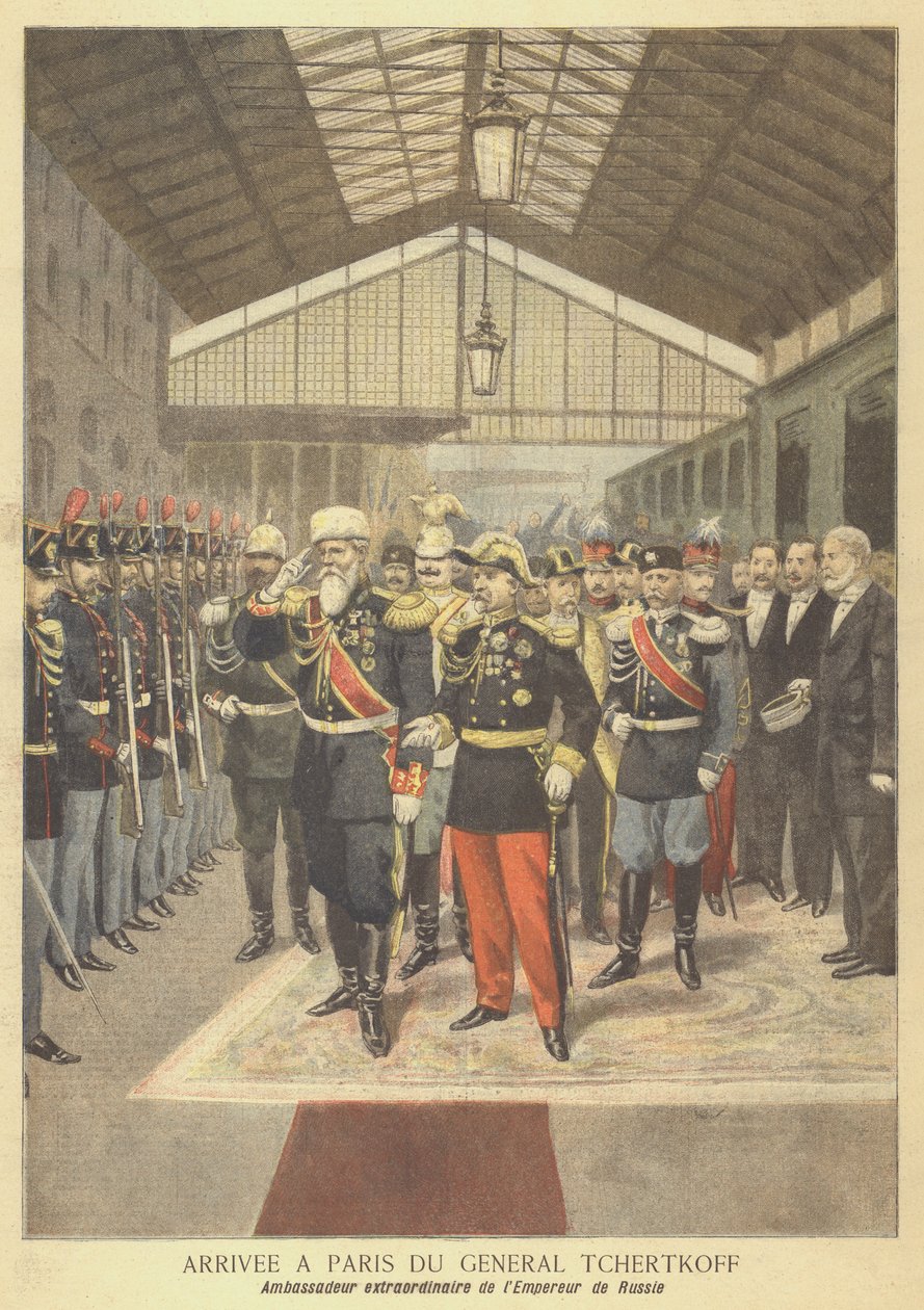 Arrival in Paris of General Chertkov, Russian Ambassador to France by French School