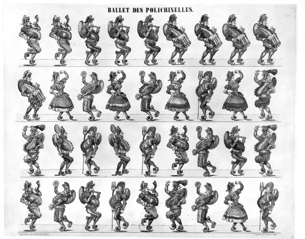 Ballet of the Polichinelles by French School