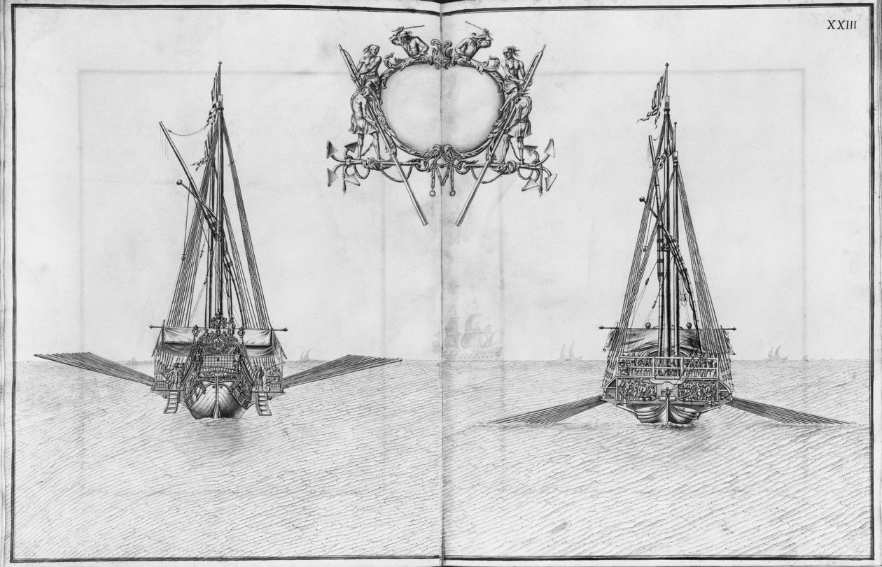 Building, Equipping and Launching of a Galley by French School