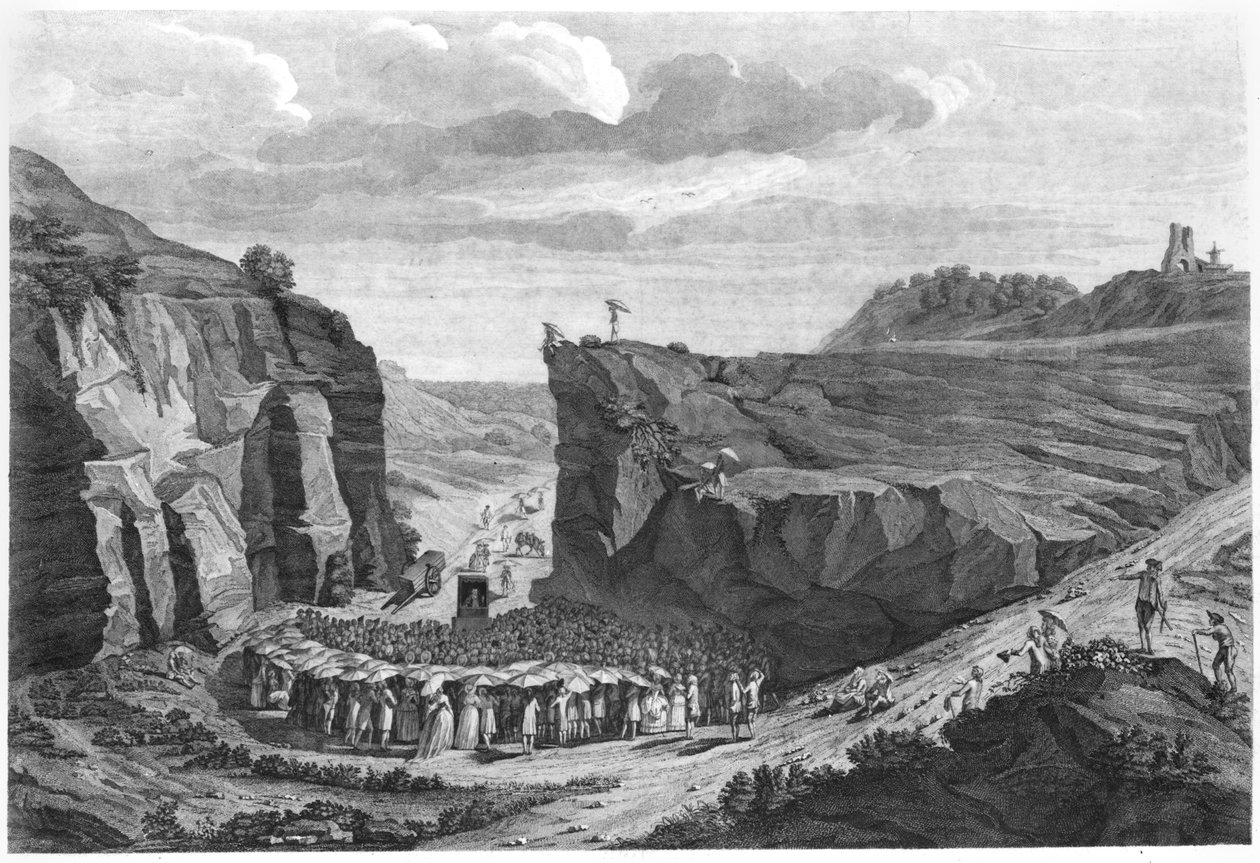 Camisards Meeting in the Desert by French School