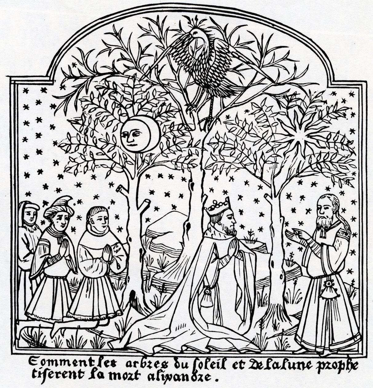 Copy of Illustration of the Oracular Trees of the Sun and the Moon from 