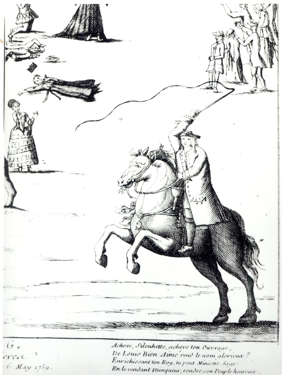 Etienne de Silhouette against the Farmers General by French School