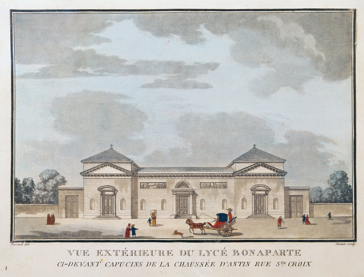 Exterior View of the Lycee Bonaparte by French School