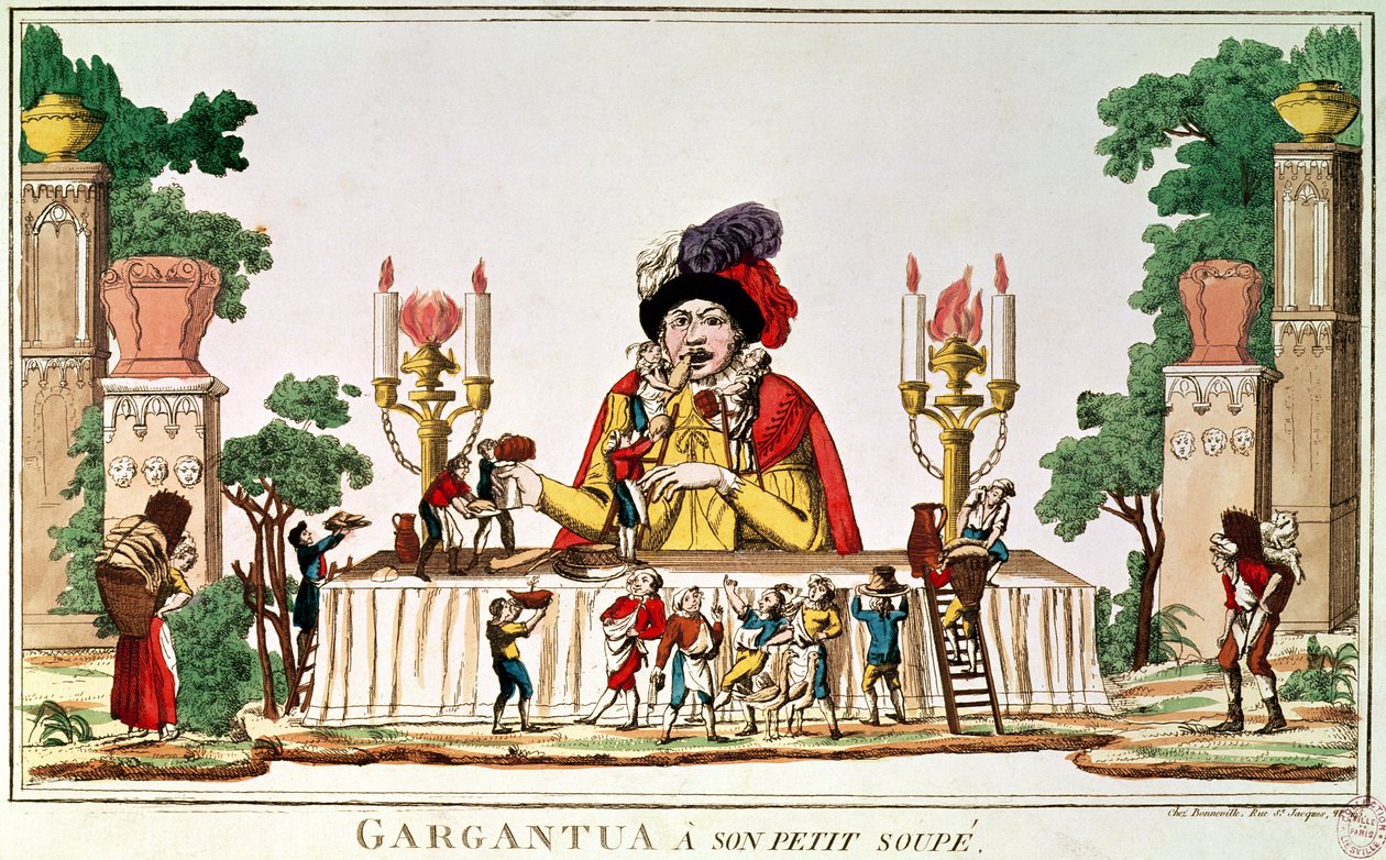 Gargantua at his Little Supper, c.1800 by French School
