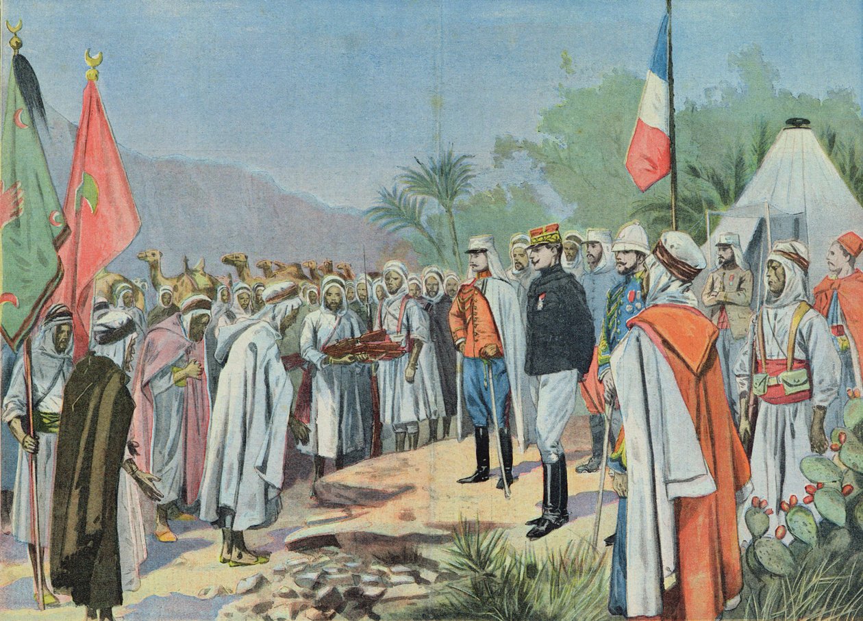 General Lyautey (1854-1934) Receiving the Surrender of a Rebel Tribe in Morocco, from 