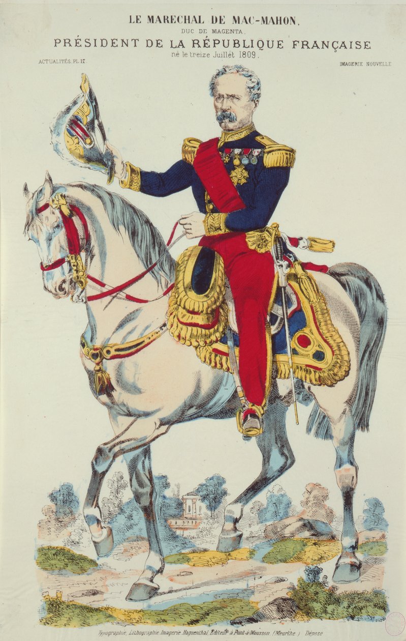 Marshal Edme Patrice Maurice de Macmahon (1808-93) by French School