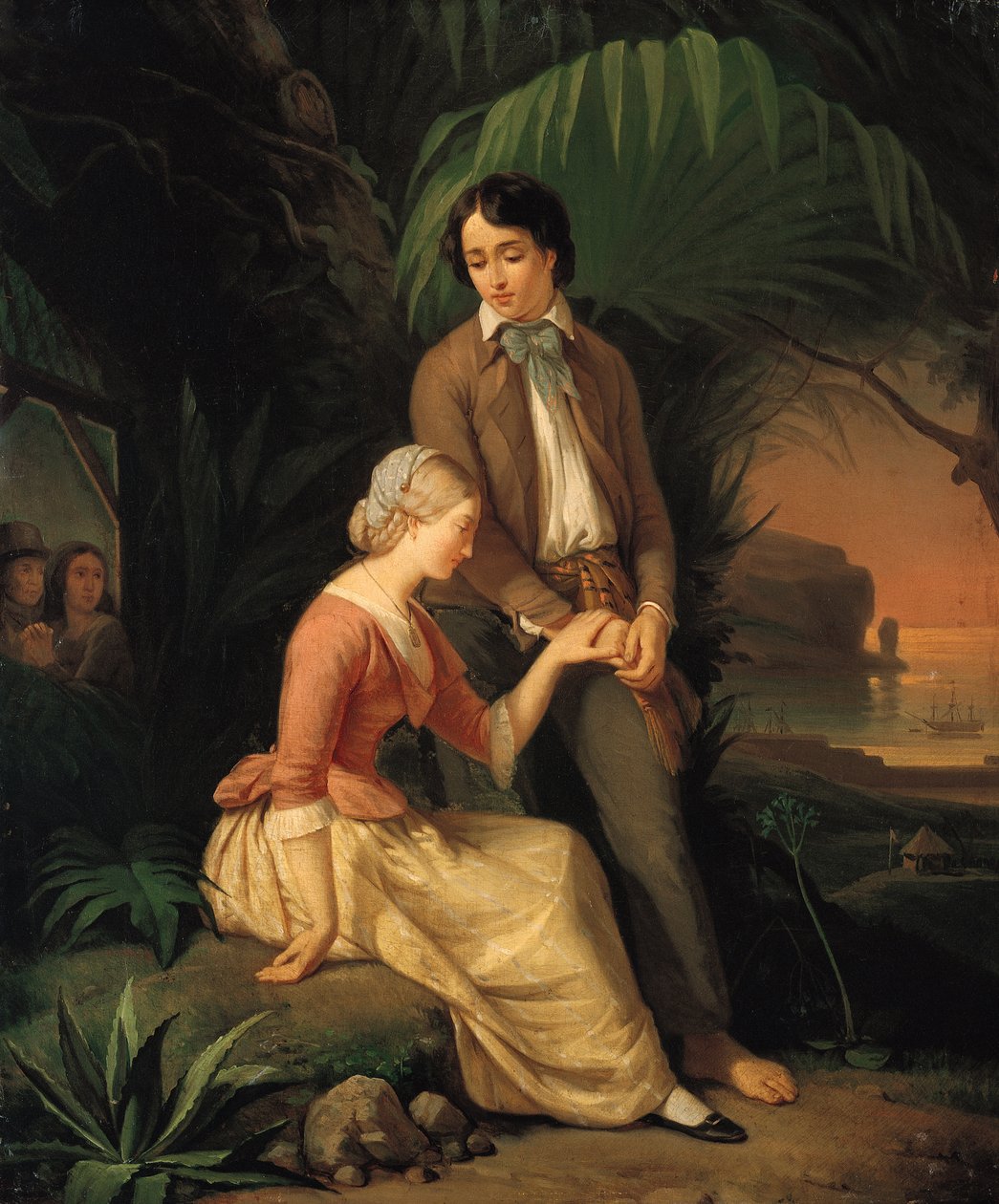 Paul and Virginie by French School