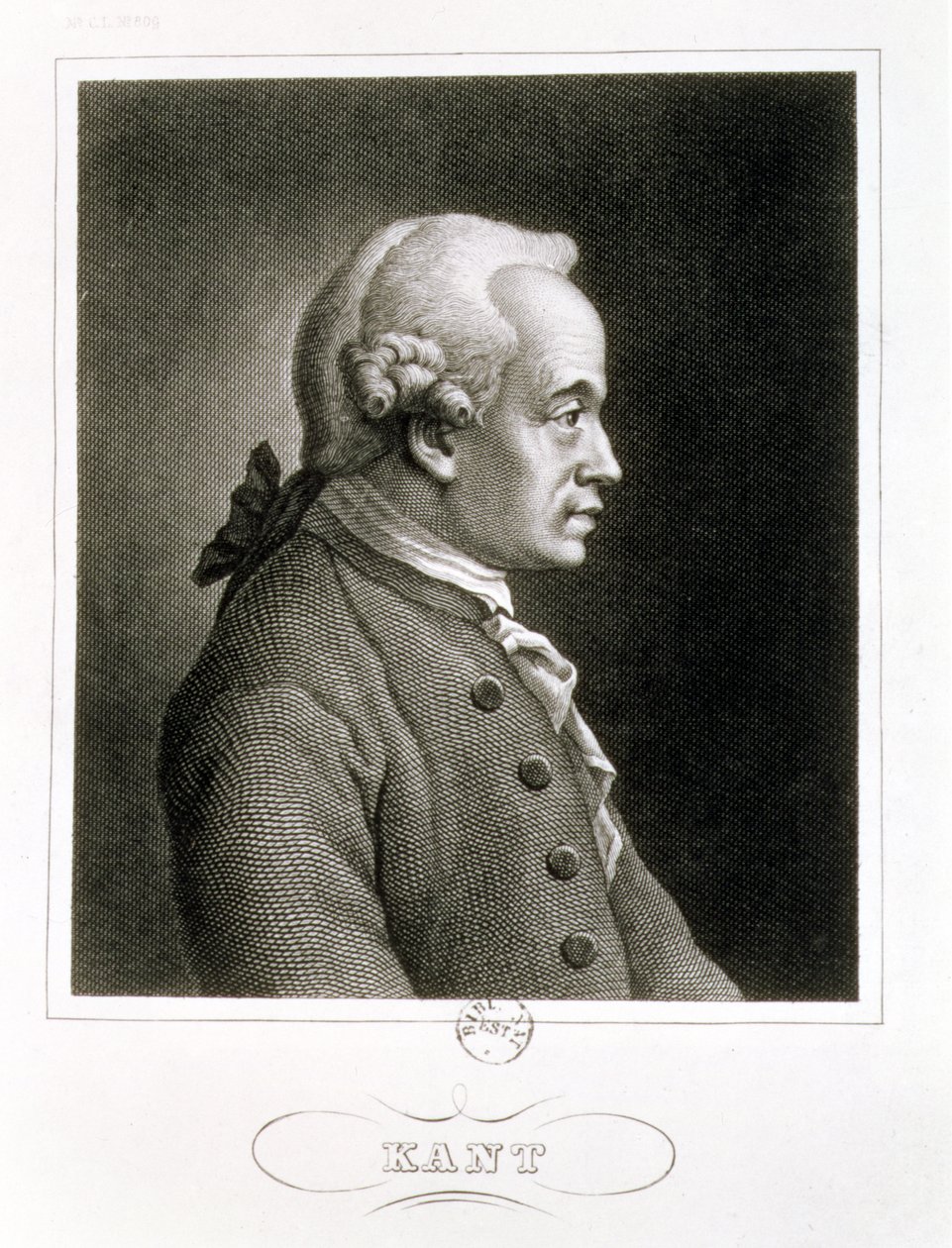 Portrait of Emmanuel Kant (1704-1804), German Philosopher by French School