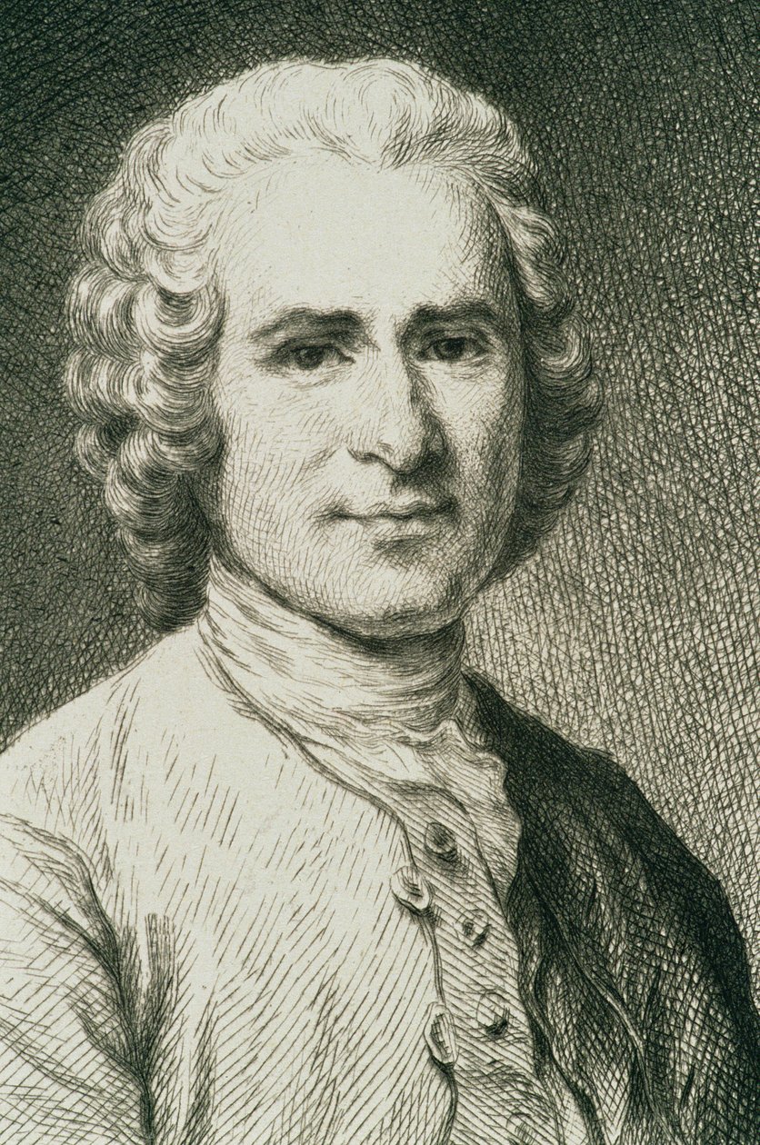 Portrait of Jean Jacques Rousseau, French Philosopher by French School
