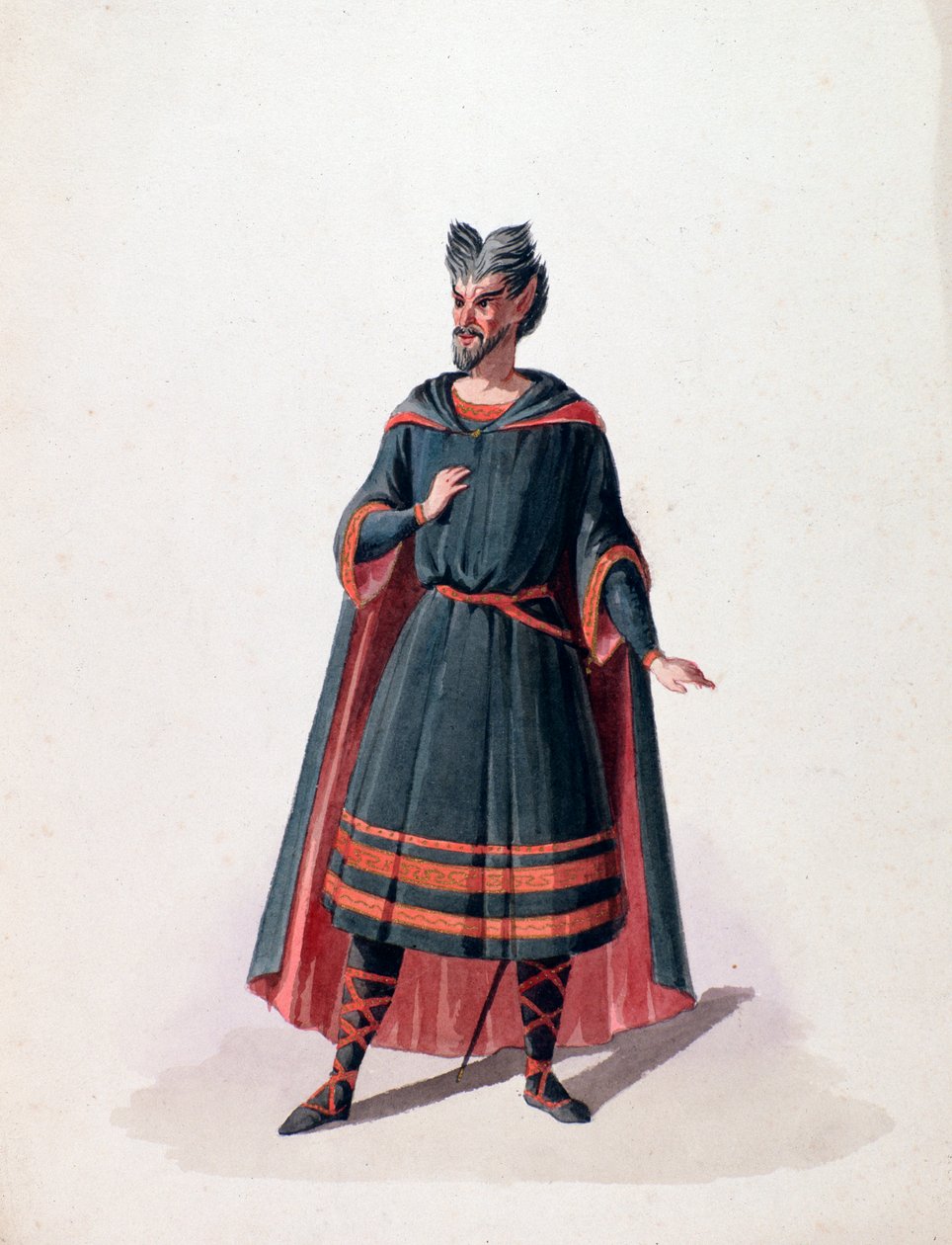 Portrait of Robert, a character from Robert the Devil opera by Giacomo Meyerbeer (1791-1864). 19th century. by French School