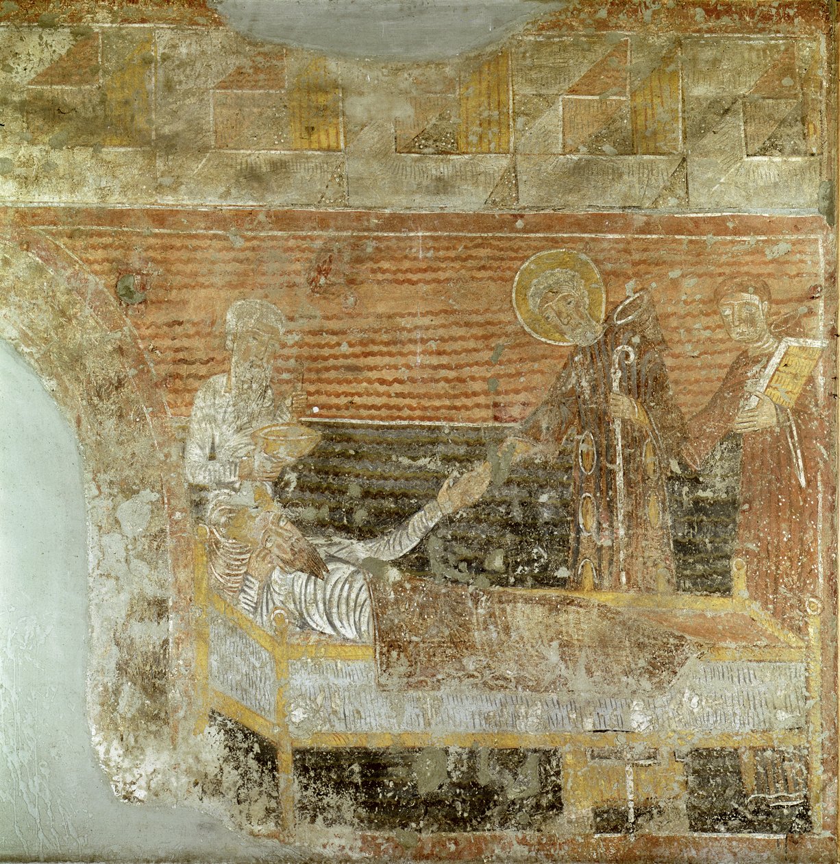 St. Severinus (d.507) curing Clovis I (465-511) by French School