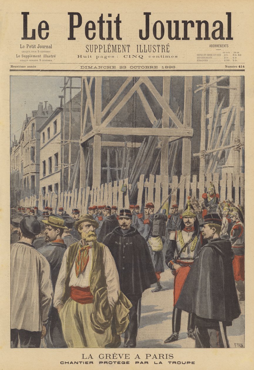 Strike in Paris by French School