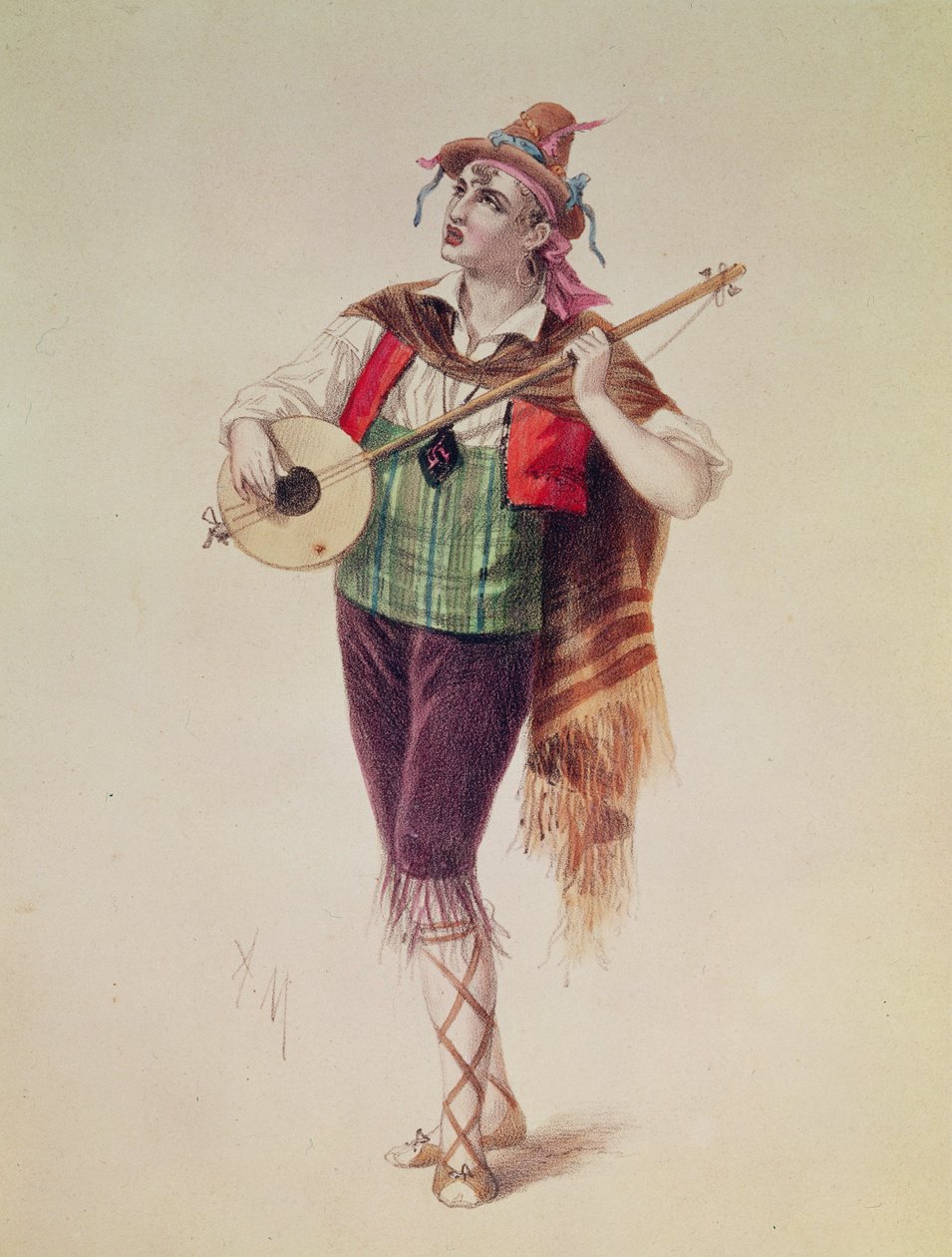The Actor Dupuis as Piquillo in Offenbach