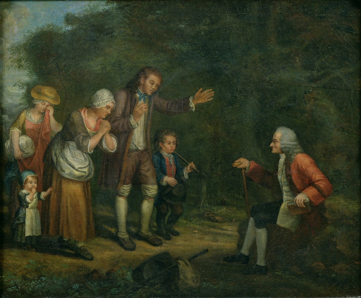 The Calas Family Before Voltaire at Ferney by French School