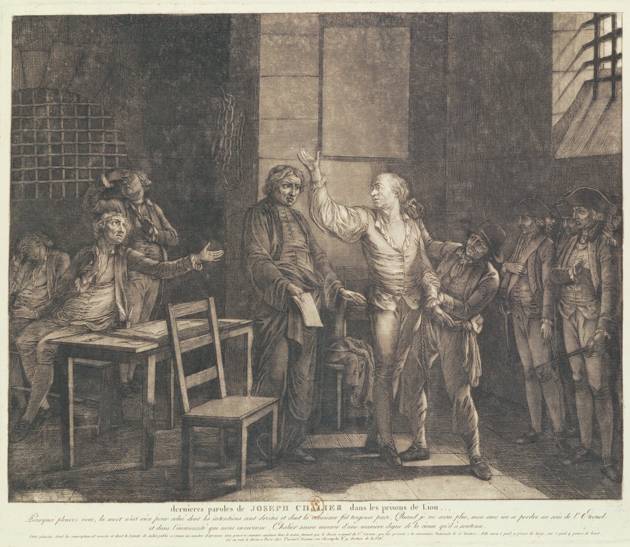 The Final Speech of Joseph Chalier by French School