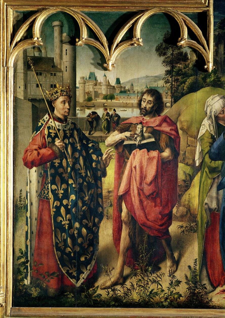 The Parlement of Paris Altarpiece (detail) by French School