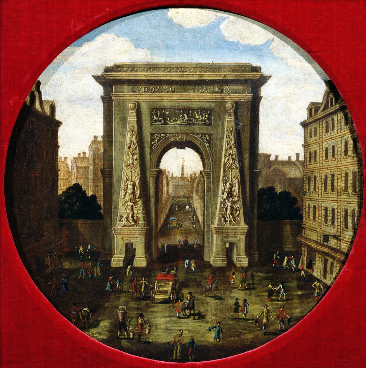 The Porte Saint-Denis by French School