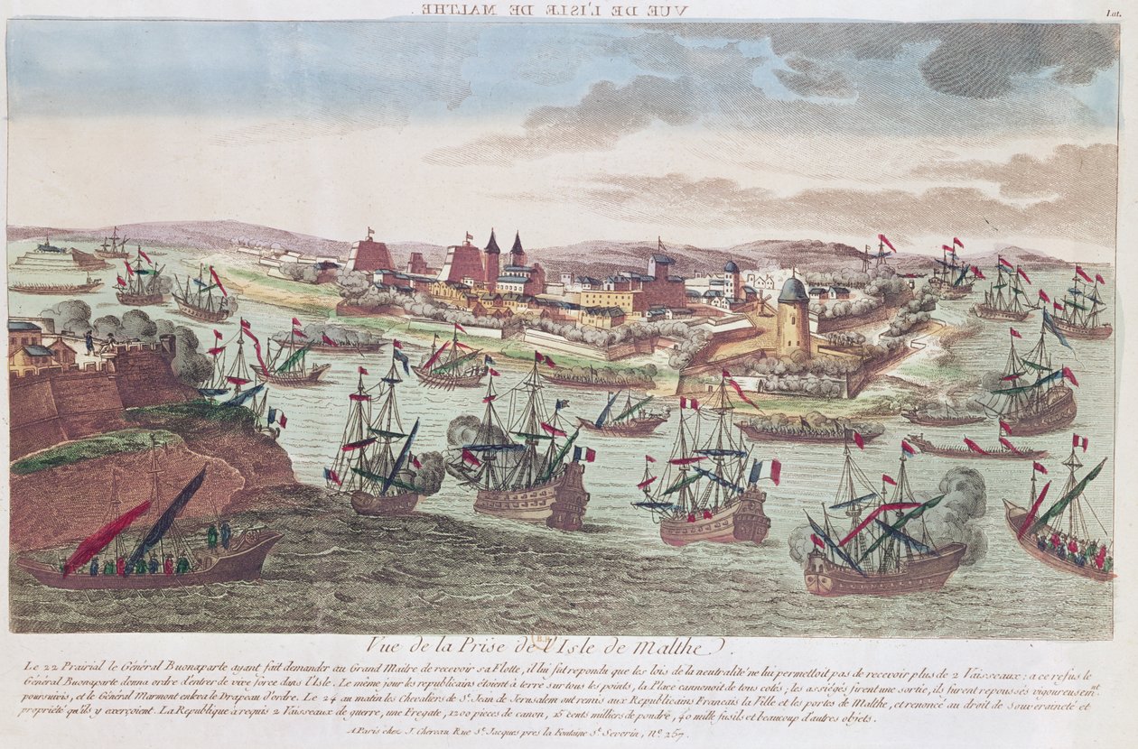 The Siege of Malta, 12th June 1798 by French School