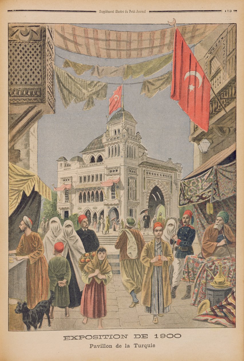 The Turkish Pavilion at the Universal Exhibition of 1900, Paris, illustration from 