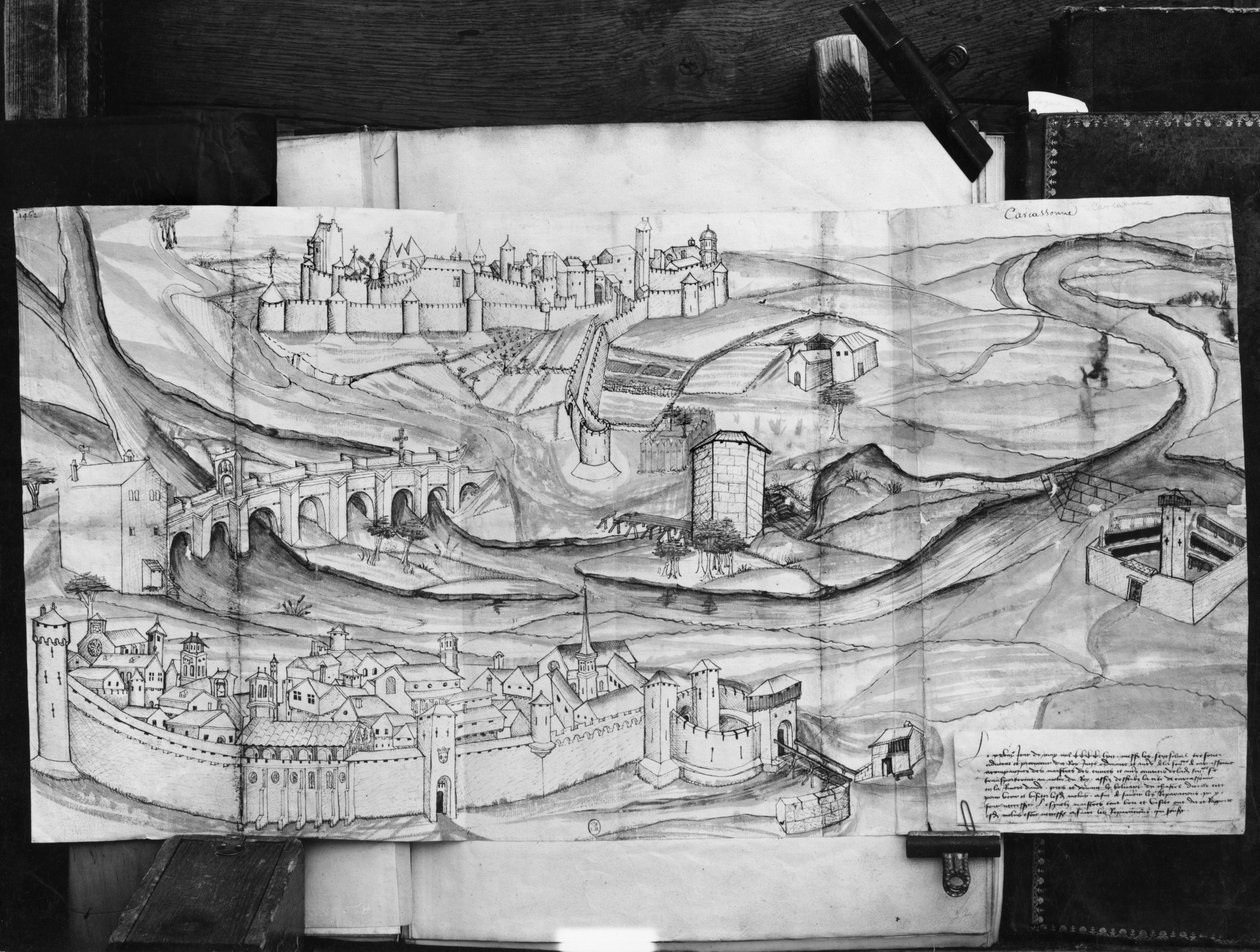 The City and the Village of Carcassonne by French School